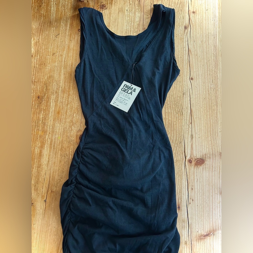 NEW WITH TAGS Pam & Gela Black Dress P